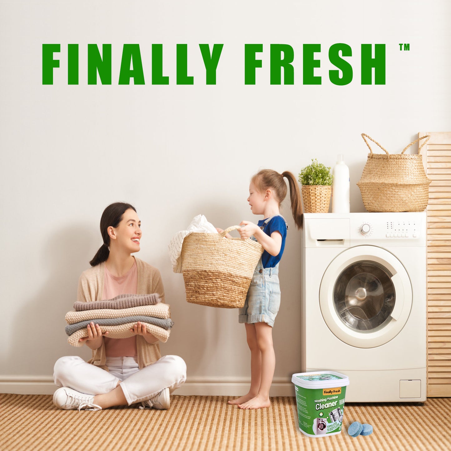 Finally Fresh Washing Machine Cleaner for Front Loaders & Top